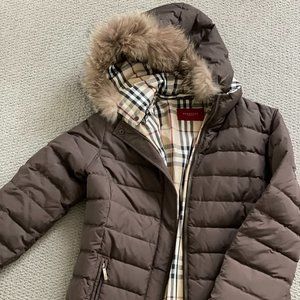 Burberry Puffer Coat w/ Detachable Hood